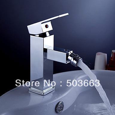 Contemporary Brass Bidet Faucet - Chrome Finish L-0120