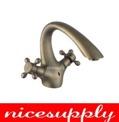 Free shipping antique brass faucet bathroom basin sink Mixer tap b638 high quality faucet