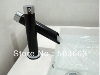Hot Sale Single Hole Waterfall Bathroom Basin Brass Mixer Tap Vanity Faucet Chrome Finish Vanity Faucet L-1626