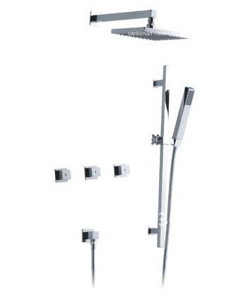 Luxury Bathroom Great With Control Jet Rain Shower Faucet Grand Shower Head Set CM0636