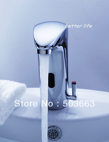 New Durable Solid Brass Bathroom Basin Faucet Automatic Sensor Faucet Mixer Tap Sink Water Tap L-306