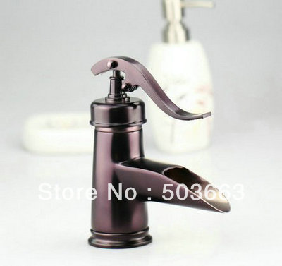 Nice Deck Mounted Oil Rubbed Brass Bathroom Basin Sink Mixer Tap Faucet Vanity Faucet L-1615