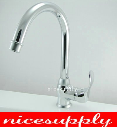 Single Handle Chrome Finish Deck Mounted Vanity Faucet Mixer Tap Z-002