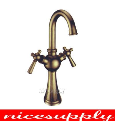 classic antique brass faucet bath kitchen basin sink Mixer tap b-669