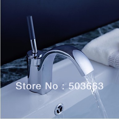 new chrome finish solid brass bathroom sink mixer tap basin faucet vanity faucet basin mixer L-182