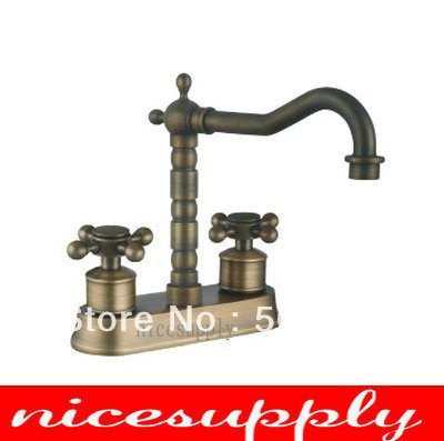 single handle deck mounted antique brass faucet bath kitchen basin sink Mixer tap b-660