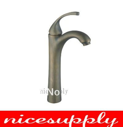 single hole antique brass faucet bath kitchen basin sink Mixer tap b650