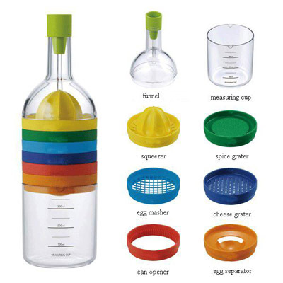2013 New Arrival Plastic Bin 8 Kitchen Tools Like Bottle Kitchen Function As Seen On TV Free Shipping