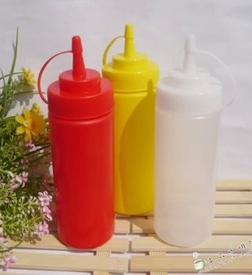 Plastic Kitchen Oil Sauce Ketchup Squeeze Bottle Condiment Dispenser 355ml