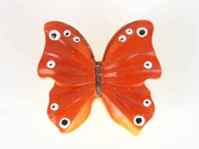 M5002 red butterfly with white and black dots in edges cartoon resin knobs for drawer/cabinet