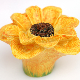 M5019 orange flowers and plants cartoon resin knobs for drawer/cabinet