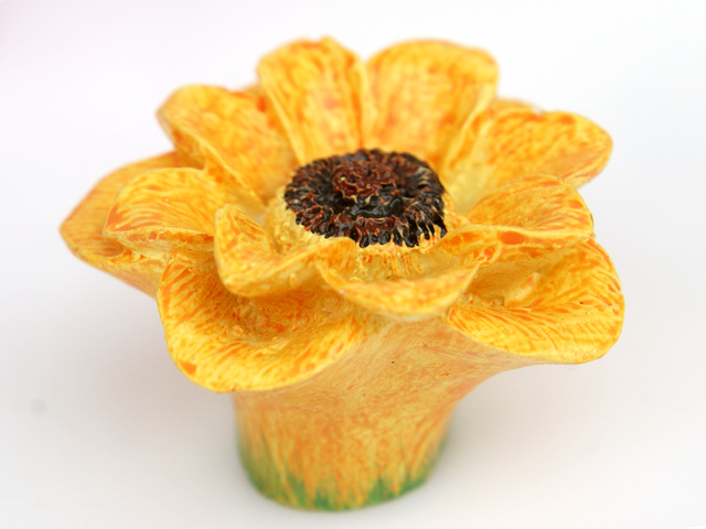 M5019 orange flowers and plants cartoon resin knobs for drawer/cabinet