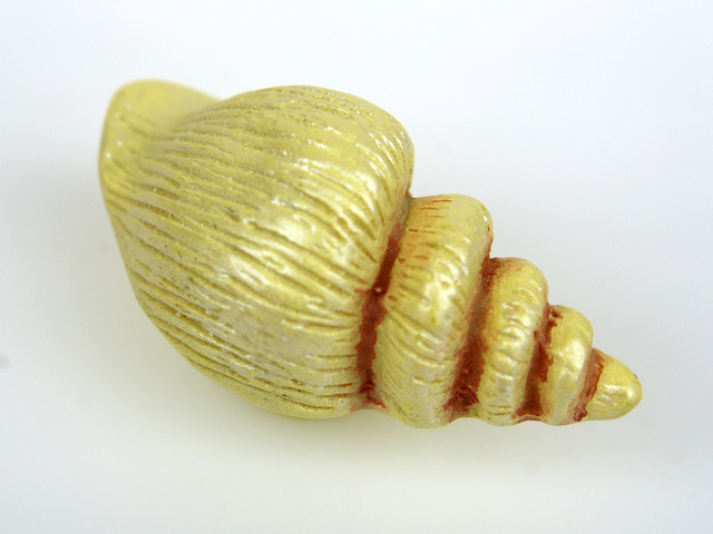 M5026 golden conch cartoon resin knobs for drawer/cabinet