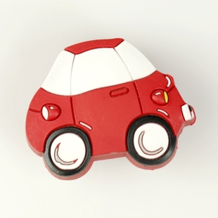 single hole red car eco-friendly cartoon soft rubber knobs for drawer/cupboard/cabinet