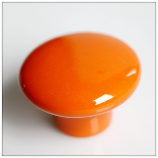 AP38CC single hole large round orange ceramic knob for drawer/wardrobe/cupboard/cabinet