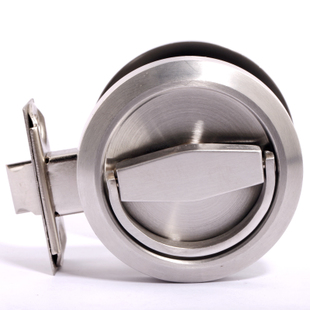 Stainless surface mounting disc handle locks for concealed door of background wall/vedio wall