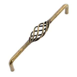 MU-160Q 160mm hole distance long banded bird-cage shaped bronzed antiqued alloy handle for drawer/cupboard/cabinet
