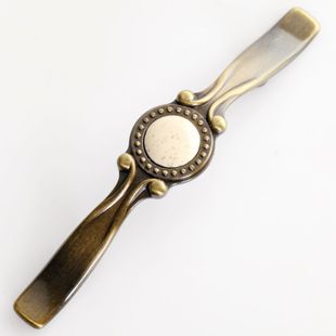C802 76mm hole distance antiqued alloy handles with inlaid ceramic for drawer/wardrobe/cupboard/shoe cabinet [pulls-090]