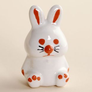 single hole little white rabbit Animal World cartoon ceramic knobs for drawer/wardrobe/cupboard/shoe cabinet