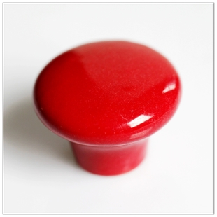 AR32CR single hole small round red ceramic knob for drawer/wardrobe/cupboard/cabinet