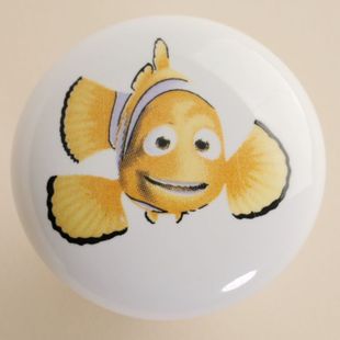 AP25 single hole large round Finding Nemo cartoon ceramic knobs with lovely Nemo for drawer/wardrobe
