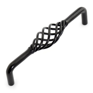 MU-128 128mm hole distance long banded bird-cage shaped black antiqued alloy handle for drawer/cupboard/cabinet