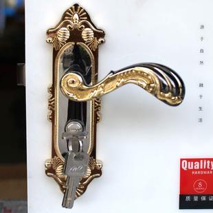 MS93-92 antiqued bronze handle locks with comfortable lines for door