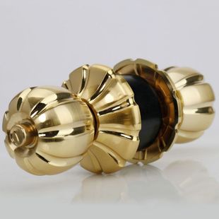 6306SB bright golden spherical locks for door