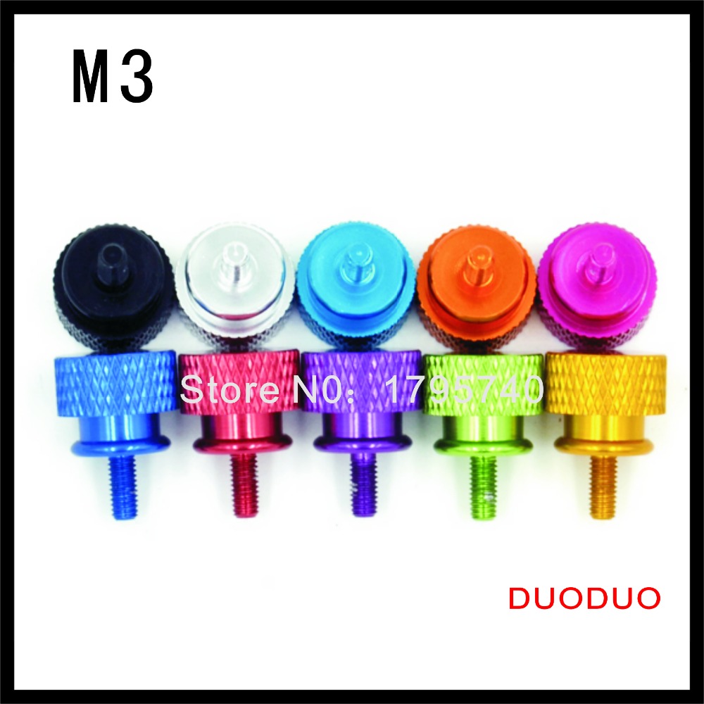 pack of 10 m3 aluminum computer chassis computer pc case thumbscrews thumb screw