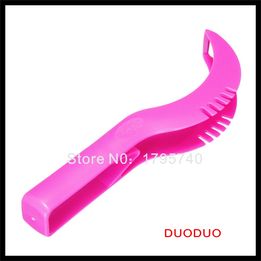 useful pink abs plastic watermelon fruits cutter slicer corer server scoop knife kitchen tool smart kitchen gadget