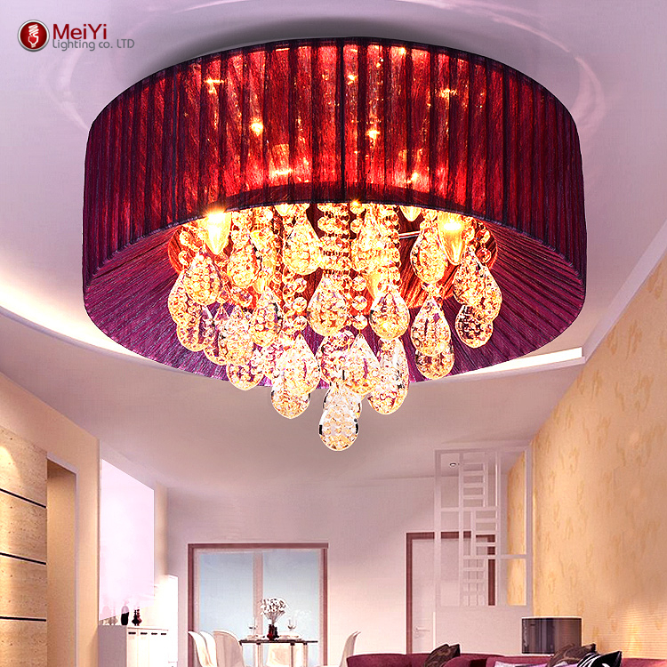 2015 led crystal ceiling lights lustres de sala beautiful romantic pink ceiling lamp fixture for wedding room