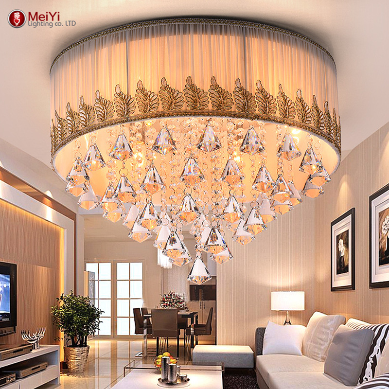 2015 new crystal ceiling lights lamp for indoor lighting abajur luminaria decorative bedroom lighting fixtures