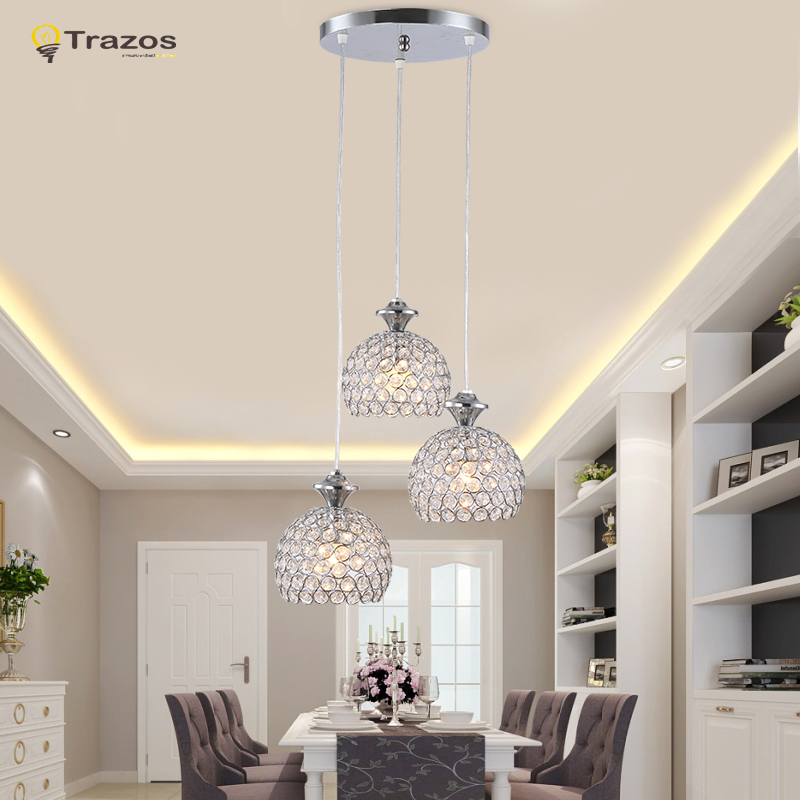 2016 modern crystal pendant light lamp for living room lamparas de techo colgante pendant lamp for dining room