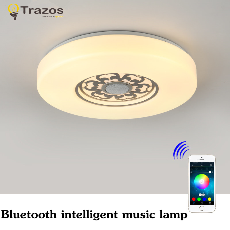 2016 new desigh app bluetooth led ceiling light white color+rgbwith mobile phone app ios/android led remote control music