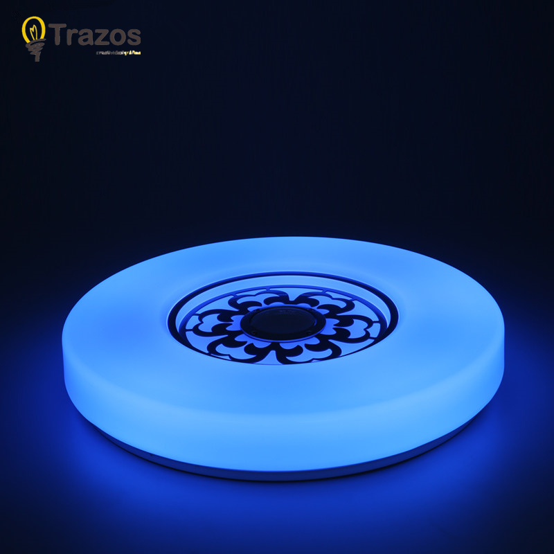 2016 new desigh app bluetooth led ceiling light white color+rgbwith mobile phone app ios/android led remote control music
