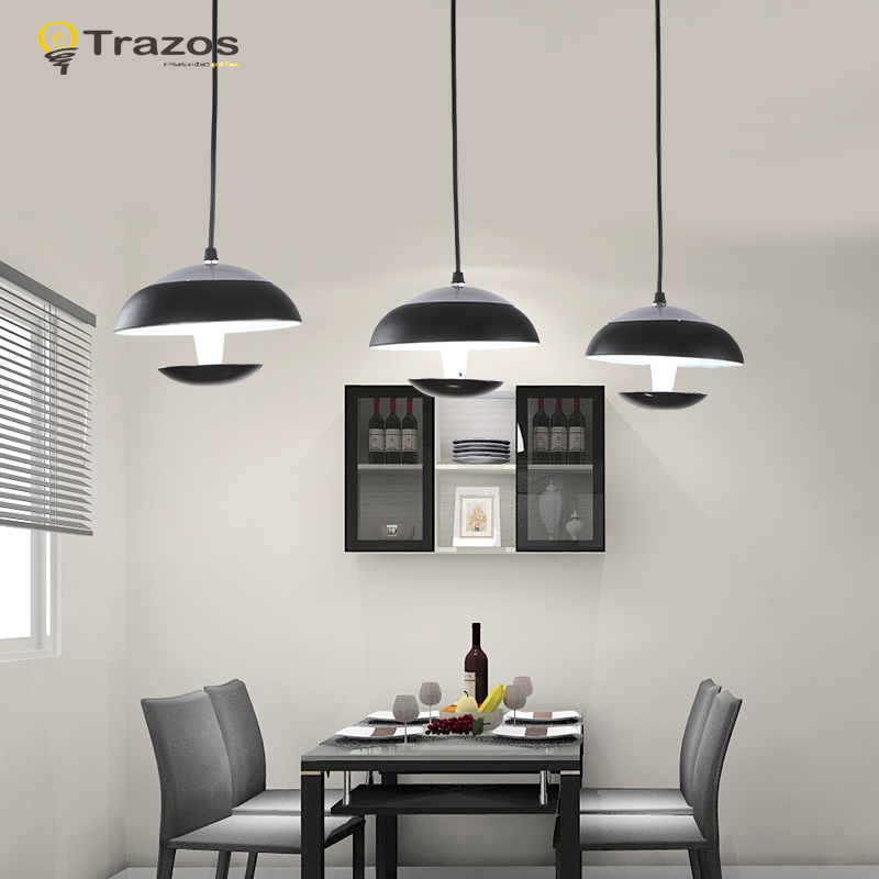 2016 new ufo pendant lights modern creative design kitchen bar light luminarias home decoration black white shade pendants