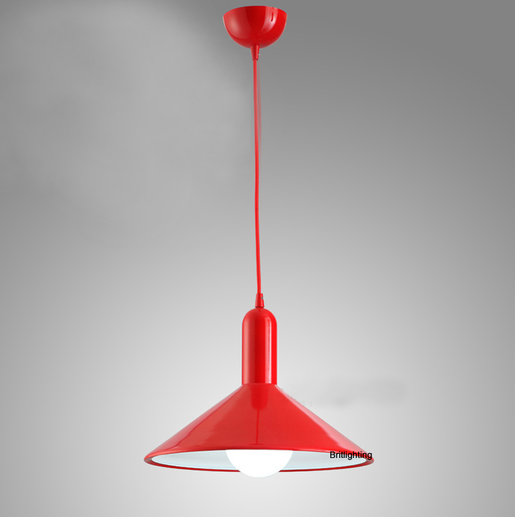 aluminum shade pendant lights for dining room modern single hanging lighting kitchen lamps semi-cirle fashion pendant lamp led