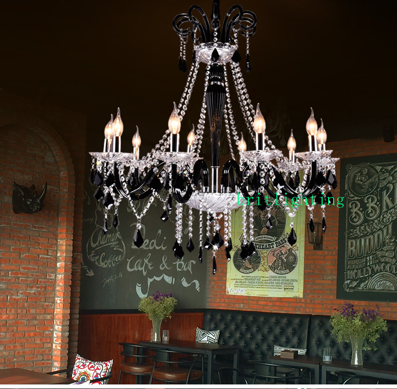 black crystal chandeliers led transparent crystal light modern black chandelier crystal pendants modern led chandelier kitchen