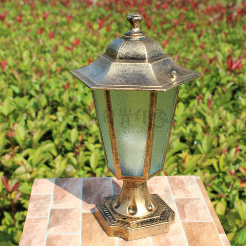 classical wall light outdoor column head lamp waterproof doorway fence lamp garden goalpost