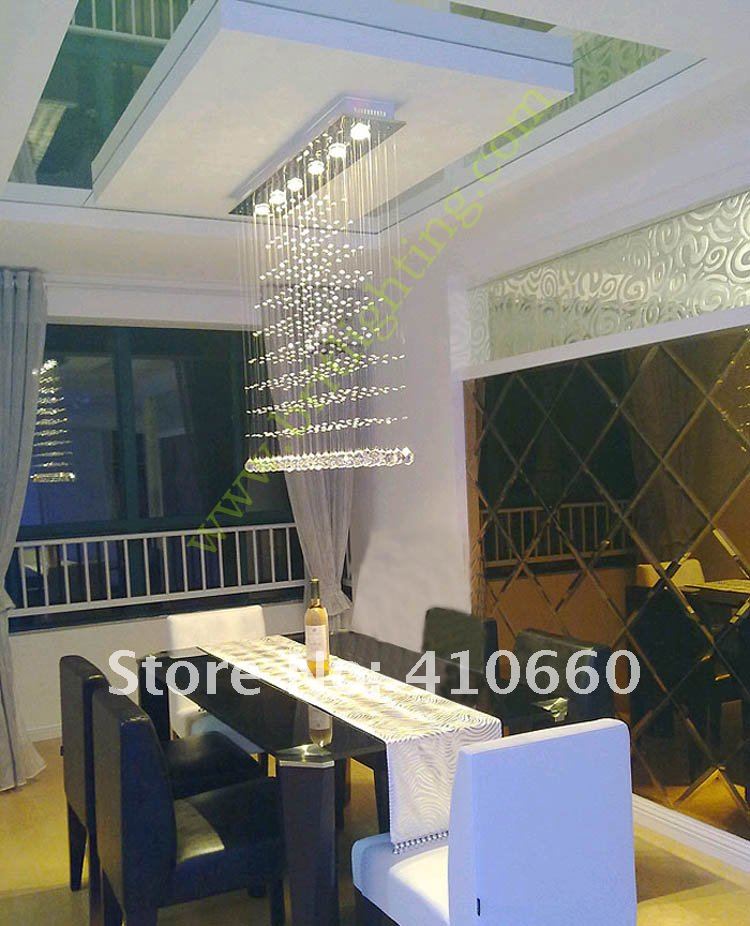 contemporary crystal pendant lights living room light diner room lamps hanging crystal pendant lamp rectangle linear suspention