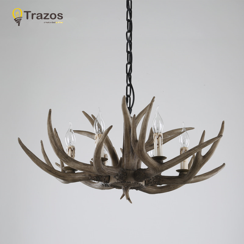 countryside chandelier for home lighting decoration indoor christmas lamp pendentes e lustres antlers wooden ceiling chandelier