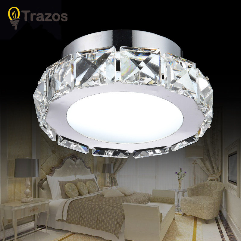 crystal modern led ceiling lights for living room bedroom circle rings cristals avize indoor lec modern ceiling lamp fixtures