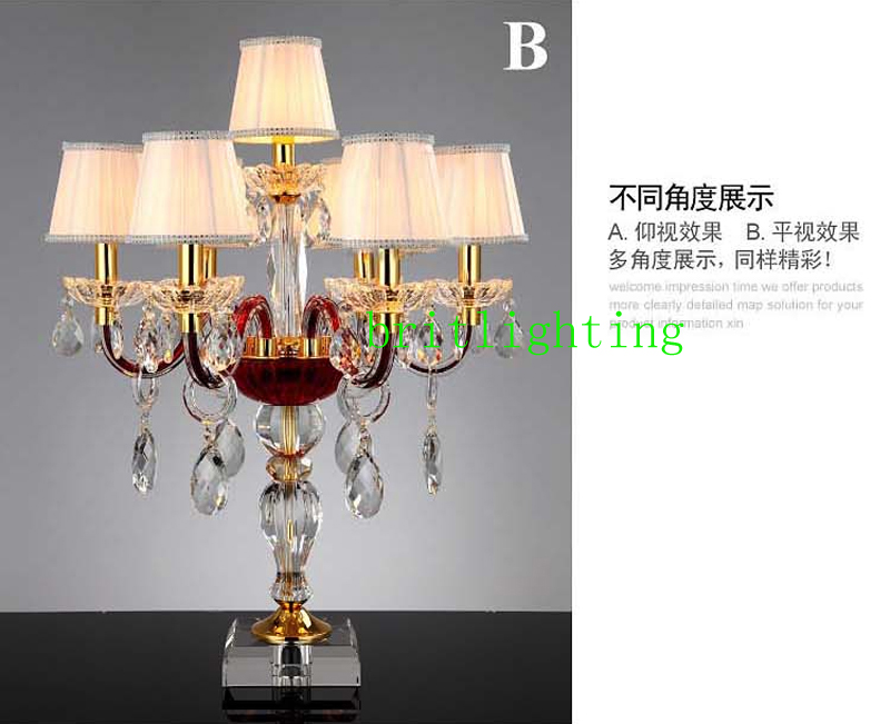fabric lamp shades for table lamps for living room luxury led table light vintage table lamp crystal table lights bedside lamp