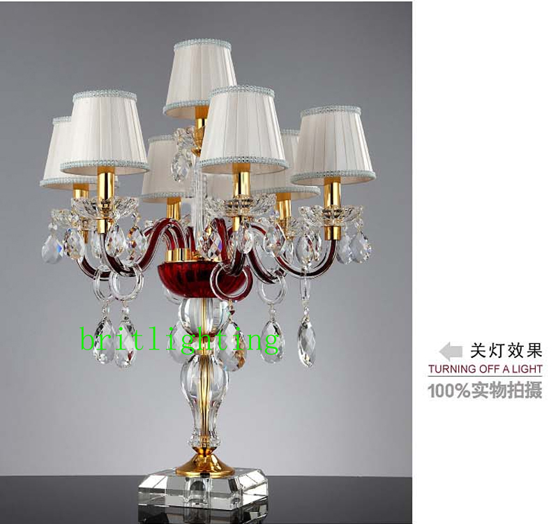 fabric lamp shades for table lamps for living room luxury led table light vintage table lamp crystal table lights bedside lamp