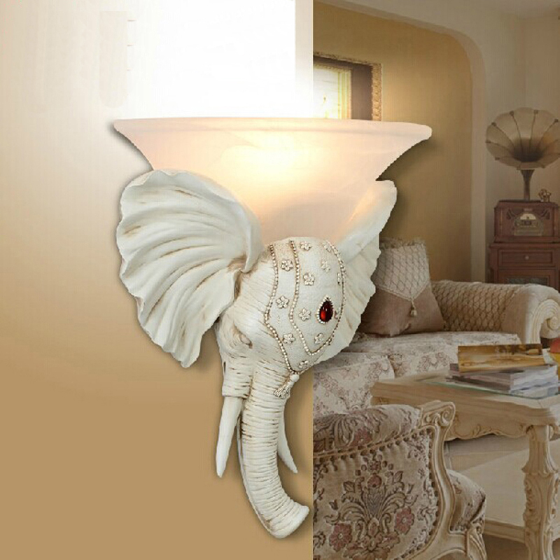 home decoration wall lamps south eastern asia elephant wall sconce led bedside lamp modern wall lights contemporary wall lamps