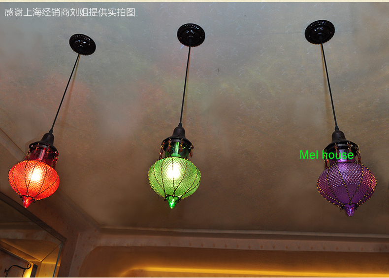 interior lamp hanging globe light restaurants coffee shop vintage pendant lamp christmas led pendant edison light color glass