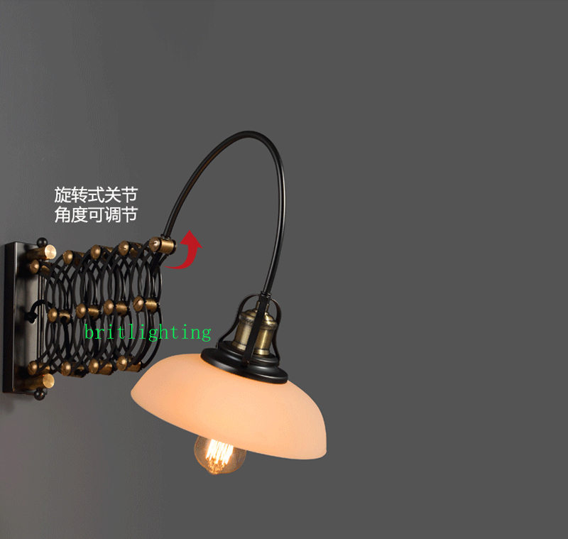 led corridor decorate wall light decorative bedroom bedside wall lighting aisle wrought iron stairway wall sconce stained glass
