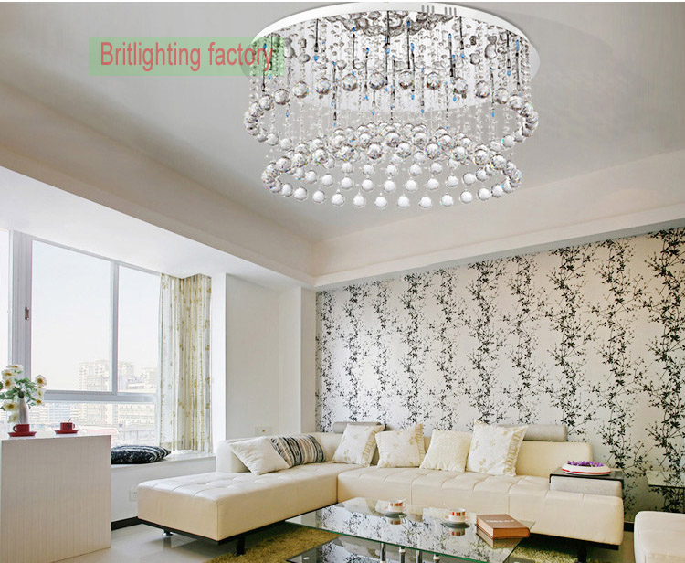 luxurious crystal ceiling mounted lamp interior lighting luxury wireless ceiling lamp crystal ledceiling lights living room
