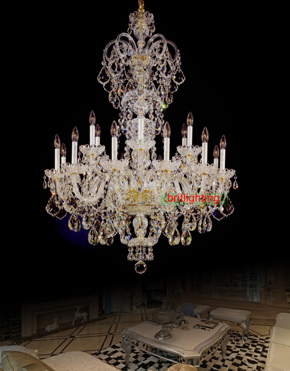 modern big chandelier lamps indoor chandelier for the kitchen home lighting decoration bohemian crystal chandelier with crystals