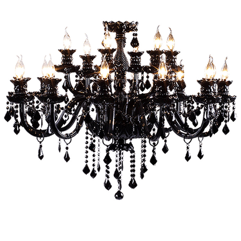 modern black chandelier k9 crystal chandelier led luxury crystal lamp black large black crystal chandelier chain chandeliers